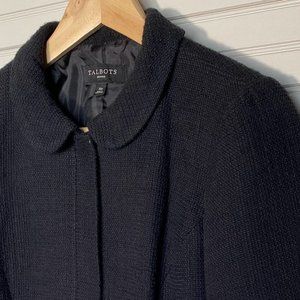 Talbots Petite Black Zip Up Jacket